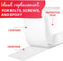 XFasten White Hook and Loop Roll, 1.5-in x 10-Ft Heavy Duty Tape with Adhesive for Fabric and Tools