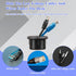 10 Packs Black Desk Grommet, 1 Inch Plastic Desk Cable Wire Grommet Hole Cover Desk Cord Hole Cover for Office PC Desk Cable Cord Organizer (25mm)