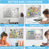 Magnetic Board, 17.1" x 11.8" Magnet Display for Wall, Refrigerator, Cabinet, with Dual Lock Tape for Hanging