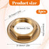 Qulkws 4 Pack 1/2" Female Locks Nut Pipe Fitting Lock Nut with Flange Brass Lock Nuts Gasket Hex Brass Female Locknut