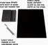 Black Acrylic Dry Erase Board with Stand, 10"x12" Desktop Whiteboard with Marker, Small Erasable Blackboard for Home