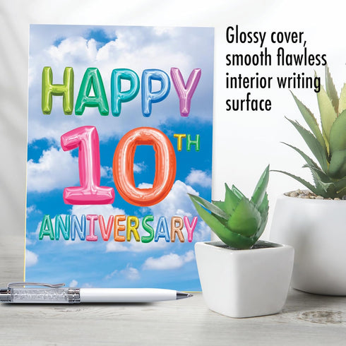 The Best Card Company - 1 Milestone Anniversary Congratulations Notecard with Envelope for Men, Women