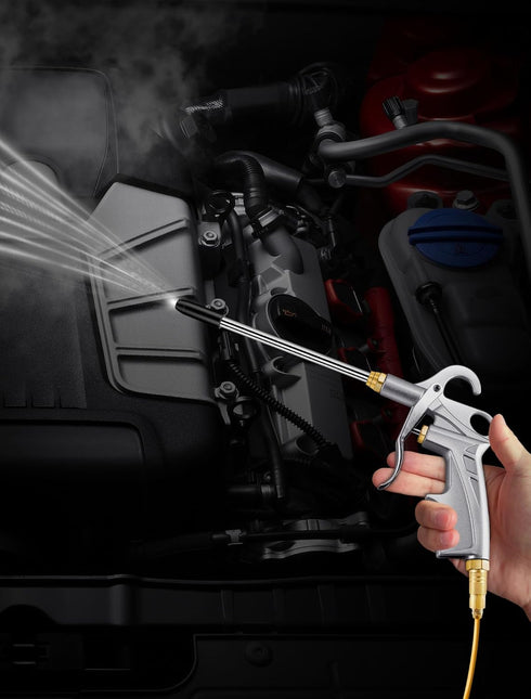 Heavy Duty Air Blow Gun with Bigger Pipe & Extended Nozzle for Compressor, Pneumatic Cleaning Tool