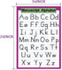 DFZUS Cursive & Manuscript Alphabet Writing Chart Educational Posters Set, 2 Pack for Early Learning Charts for