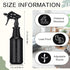 3 Pack 34 oz Honeydak Plastic Spray Bottles Black Heavy Duty Opaque Spray Bottles UV Light Blocking Refillable Reusable