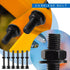 Zonon Carriage Bolt Kit, Galvanized Carriage Bolt Set with Rust Resistance Bolts, Washers, and Nuts (12 Sets, Black,