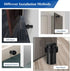 Door Stoppers, 2.5 Inch Cylindrical Rubber Bumper Wall Protector, Heavy Duty Stainless Steel, 2 Pack