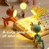 Mini LED Desk Lamp Cute Small Phone Holder Creative Dog/Deer Shape Night Light Portable Small Desk Light Adjustable