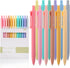Mr. Pen 12 Pack Retractable Gel Pens, Assorted Colors, Fast Dry, Fine Point 0.7mm, Cute Aesthetic Pens