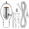 Lamp Making Kit, Make a Lamp or Repair Kit, 3-Way Lamp Socket with Matching Cord, Lamp Harp Set for Table Floor Lamp,