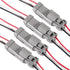 4pcs 2-Pin Waterproof DT Connector Male and Female Wire Connectors with 16AWG Wires and Heat Shrink Tubes