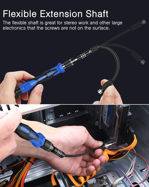Set, 61 1 Set 57 ORIA Precision Screwdriver in Small Screwdriver with Precision Bits, Portable Repair Tool Kit