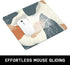 Niniubye 9" 8" 3 mm, Mouse Pad, Minimalism Marble Style Computer Pad, Anti-Slip Rubber Mouse Mat with Stitched Edges