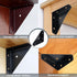 2-9/16" 20 Pack Corner Brace L Bracket for Wood Solid Steel Triangle Bracket with Screws for Bookshelf/ Table/ Desk