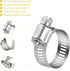 WINL Stainless Steel Hose Clamps - 16 Pack Worm Gear Drive Clamps for Automotive Plumbing, 1/2 to 1-1/16 Inch