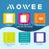 Spiral Notebook - 5 Subject College Ruled, 3-Hole Punched with Dividers, 200 Pages, Black, for Home & Office, School