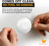 Ducki Door Stop Wall Protector, Self Adhesive Rubber Door Knob Wall Protectors, 4 Pack Clear Door Stops