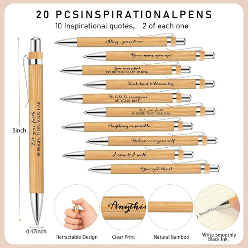 Tenceur Inspirational Gifts Bulk Notebook and Pen Set, Spiral Journal Notepad with Sticky Notes for Team Appreciation
