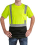 High Visibility Quick Dry Safety Shirts with Reflective Strips Pocket Short Sleeve Mesh Hi Vis for Men/Women