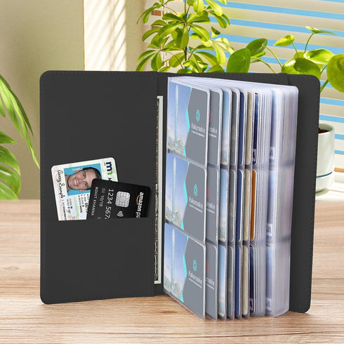 Kakurookie 240 Floral Business Card Book Holder Organizer for Women, Card Capacity, Stylish Name Card and Credit Card