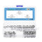 Hex Nuts Assortment Kit: 150Pcs #8-32 Hex Nuts with #8 Flat Washers & Split Lock Washers, 304 Stainless Steel Hardware