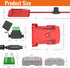 2PCS Power Wheel Battery Adapter for Milwaukee M18 Battery Adapter Converter 18V Battery Adapter Kit 12 AWG Wire with Fuses and Connectors