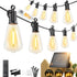 Brightown 52FT Solar String Lights Outdoor Waterproof, Patio Lights with Remote and