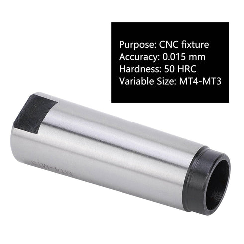Eboxer MT4 to MT3 Taper Drill Sleeve, High Speed Steel Morse Reducer for Lathe Milling Industrial Tool