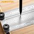 POWERTEC 6'' Precision Marking T-Square - T Rule w/Pencil for Measuring, Scribing, Woodworking & Crafting Tools