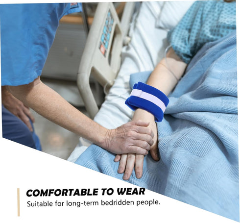 2pcs FOMIYES Elderly Medical Straps Limb Holders Comfortable System for Hospital Use -Injury Wrist Ankle Bands
