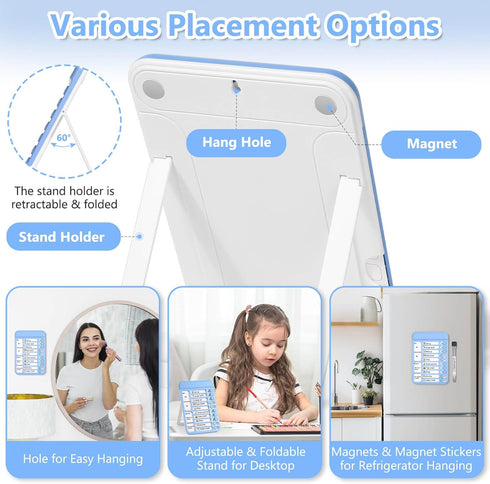Audab Magnetic Dry Erase Chore Chart for Kids, Whiteboard Checklist Board, Daily Routine Schedule Board for Home