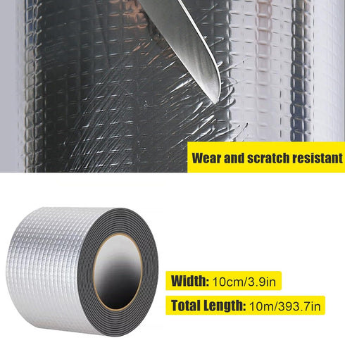 Butyl Tape, Waterproof RV Sealant Tape for Camper, Marine, Boat, Truck, Window Glass, Roof Leak Patching (33ft x 4in)