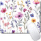 IMAYONDIA Computer Mouse Pads for Desk, Purple Wildflowers Floral Mouse Pad Small Square