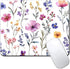 IMAYONDIA Computer Mouse Pads for Desk, Purple Wildflowers Floral Mouse Pad Small Square
