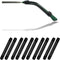 YR Soft Silicone Eyeglasses Temple Tips Sleeve Retainer, 5 Pairs - Anti-Slip Comfort for Glasses, Black