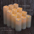 12-Pack 2.2" 2 Aignis Waterproof Flameless Candles, Slim Plastic Battery Operated LED Pillar Candles with Remotes