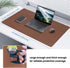 Desk Mat with Wireless Charging, Large Mouse Pad 32x16, Waterproof Black Leather Computer Mat, Non-Slip Protector for
