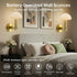 Set 2 Bulbs Wireless Wall Sconces of for Bedroom Living Room, Battery Operated Wall Lights/Lamps Rechargeable Easy