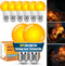 Neporal 1800K Amber Sleep Light Bulbs 8PK, 99.96% Blue Blocking Soft Warm Light