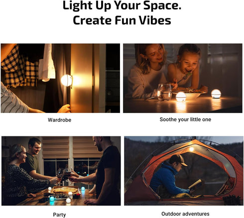 75 Dimmable OLIGHT Sphere C Smart Night Light, USB-C Rechargeable, Ambient Table Lamp with APP Control, Lumens RGB