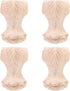 Solid Wood Carving Furniture Legs 12x6cm, 4pcs Sofa and Table Replacement Legs,