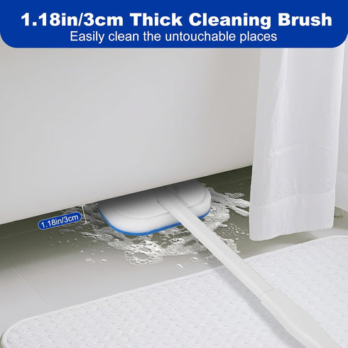 Shower,4-in-1 4 MOSEN Scrub Brush for Cleaning Brushes with Different Function Cleaning Heads Brush for Shower Cleaning