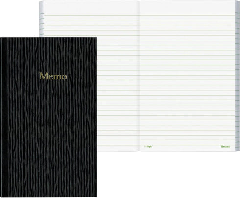 Blueline Memo Pad, 6.75x4-Inch, 100 Pages, Black (A385)