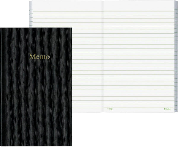 Blueline Memo Pad, 6.75x4-Inch, 100 Pages, Black (A385)