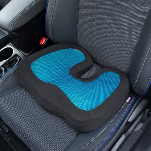 Motor Trend Cooling Car Seat Cushion with Memory Foam, Made with Orthopedic Gel for Maximum Coccyx Comfort & Back Pain
