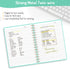 Forvencer Lined Spiral Journal Notebook, A5, 300 Numbered Pages, 100GSM Paper, Hardcover, Green, for Work, School, Men,