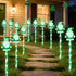 DTNESS 12 Packs Lovely Elf Pathway Lights Outdoor Decorations for St. Patricks Day,