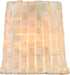 Aspen Creative 51006-2, 3" 4" 4" Set 2 Empire Clip-On Chandelier Lamp Shade, Natural Palm Leaf, Top x Bottom x Slant