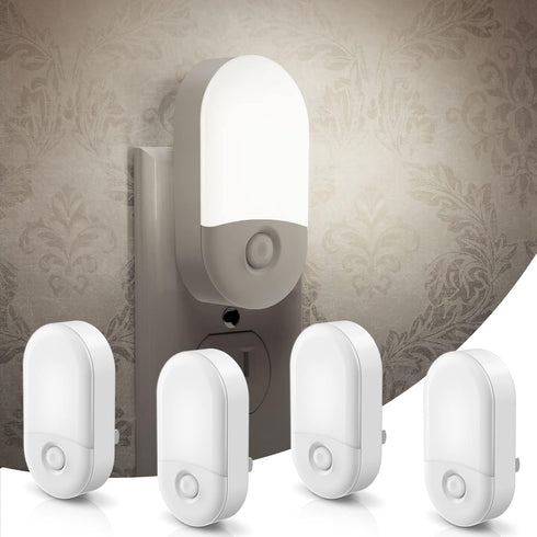 L LOHAS LED Night Light Plug in, 4 Pack 0.6W LED Night
