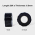 Seal Self Fusing Silicone Tape, 2 Rolls 1inx10' Weatherproof Hose Repair Tape, Heavy Duty and Leak Proof Rubber Hose Tape,Flex Seal Tape for Emergency Pipeline Repair/Cable Bandage/(Black)